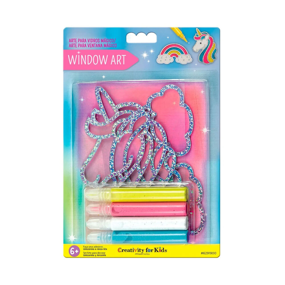 Kit Arte para Ventana Unicornio - Creativity For Kids